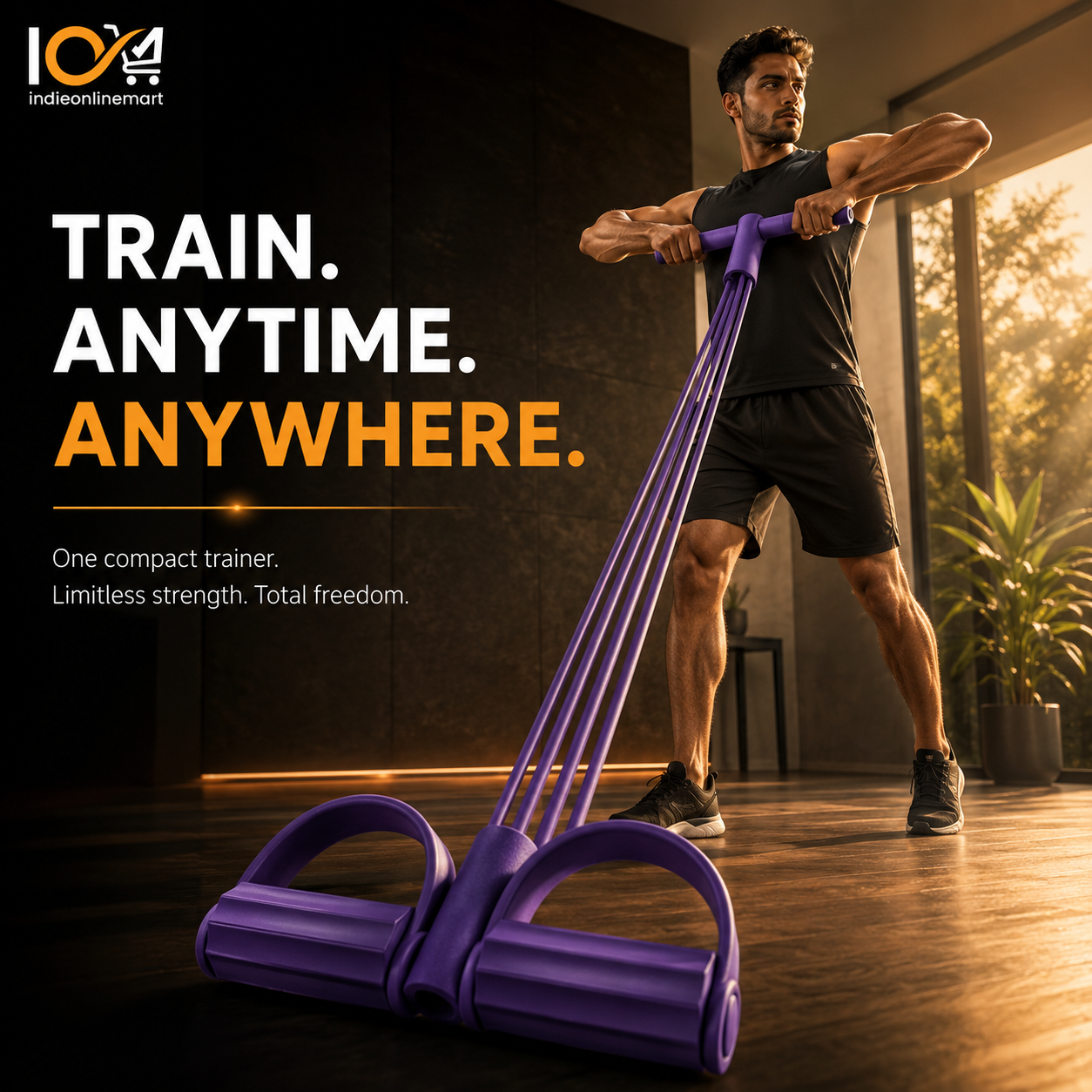 Portable Resistance Pedal Pull Trainer