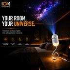 Galaxy Night Light Projector | with 6 slides included