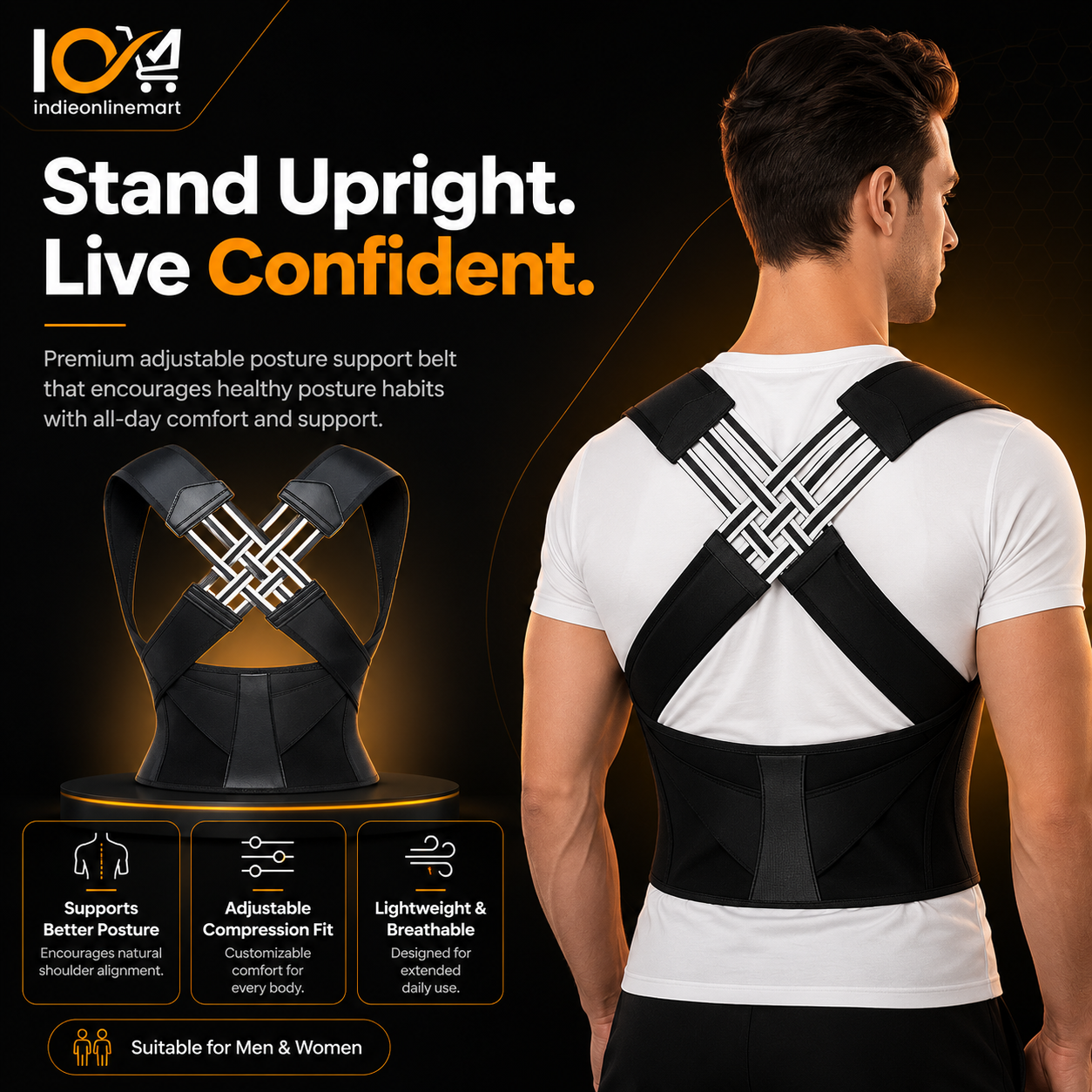 Ergonomic Back & Shoulder Posture Corrector