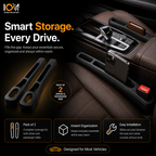 Car Seat Gap Organizer (Pack of 2) | Universal Auto Storage Filler