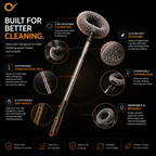 Ring-Shaped High-Reach Microfiber Cleaning Brush