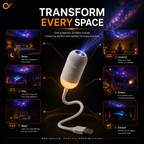 Galaxy Night Light Projector | with 6 slides included