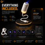 Galaxy Night Light Projector | with 6 slides included