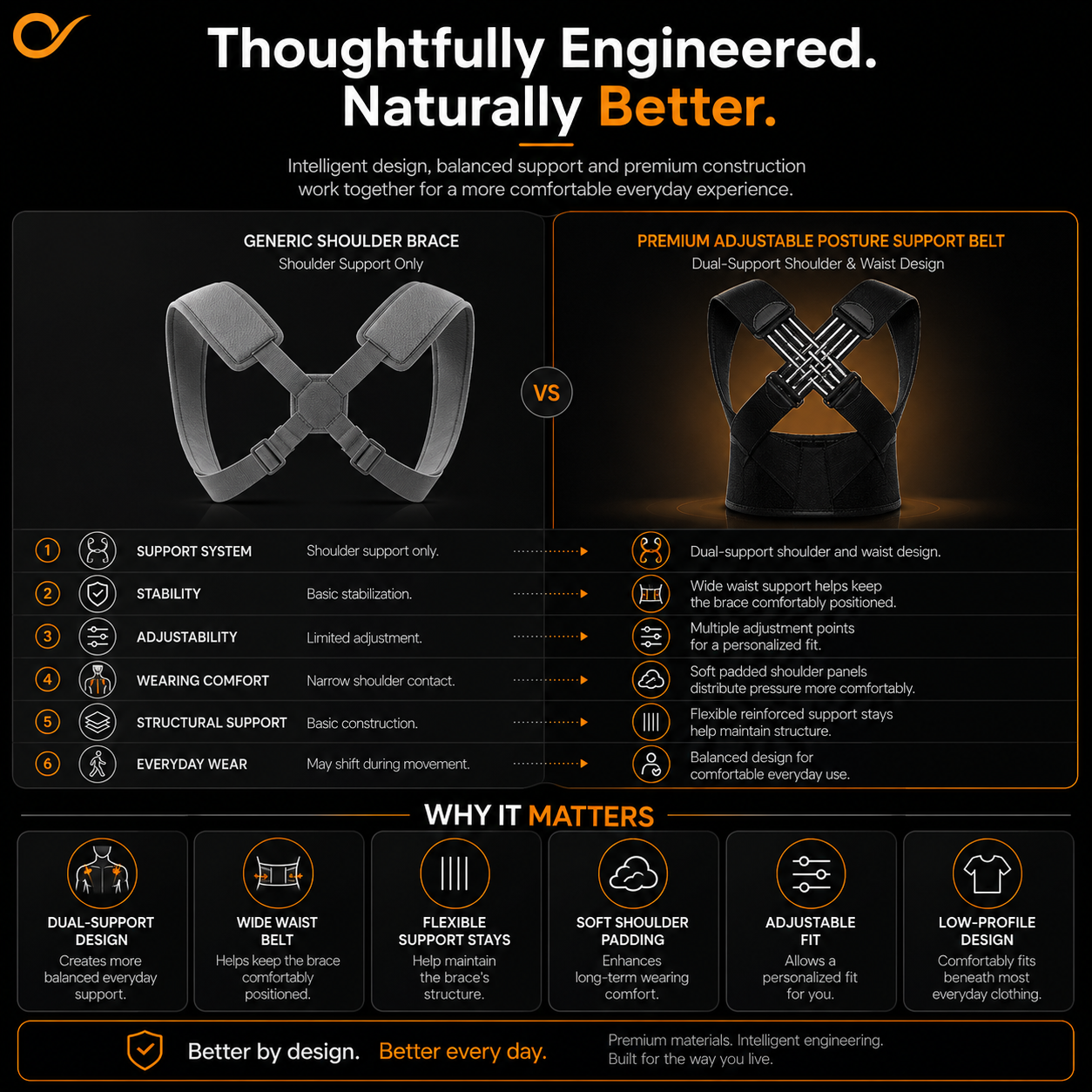 Ergonomic Back & Shoulder Posture Corrector